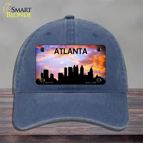 Atlanta Silhouette Novelty License Plate Hat Unconstructed Cotton / Navy