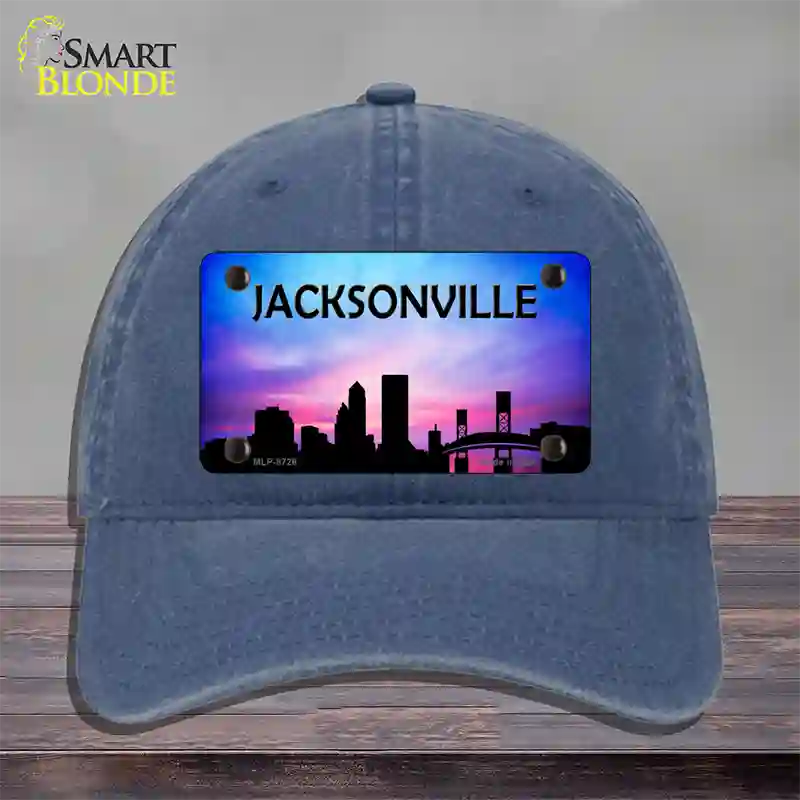 Jacksonville Silhouette Novelty License Plate Hat Unconstructed Cotton / Navy