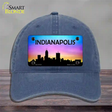 Indianapolis Silhouette Novelty License Plate Hat Unconstructed Cotton / Navy