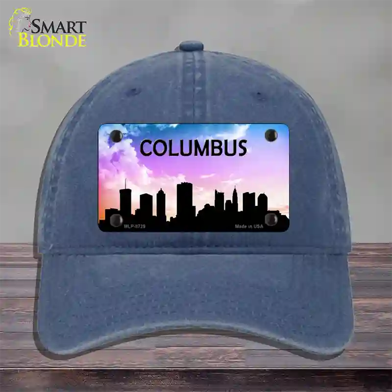 Columbus Silhouette Novelty License Plate Hat Unconstructed Cotton / Navy