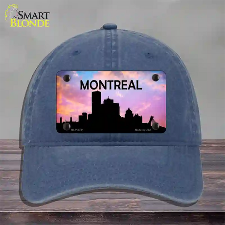 Montreal Silhouette Novelty License Plate Hat Unconstructed Cotton / Navy