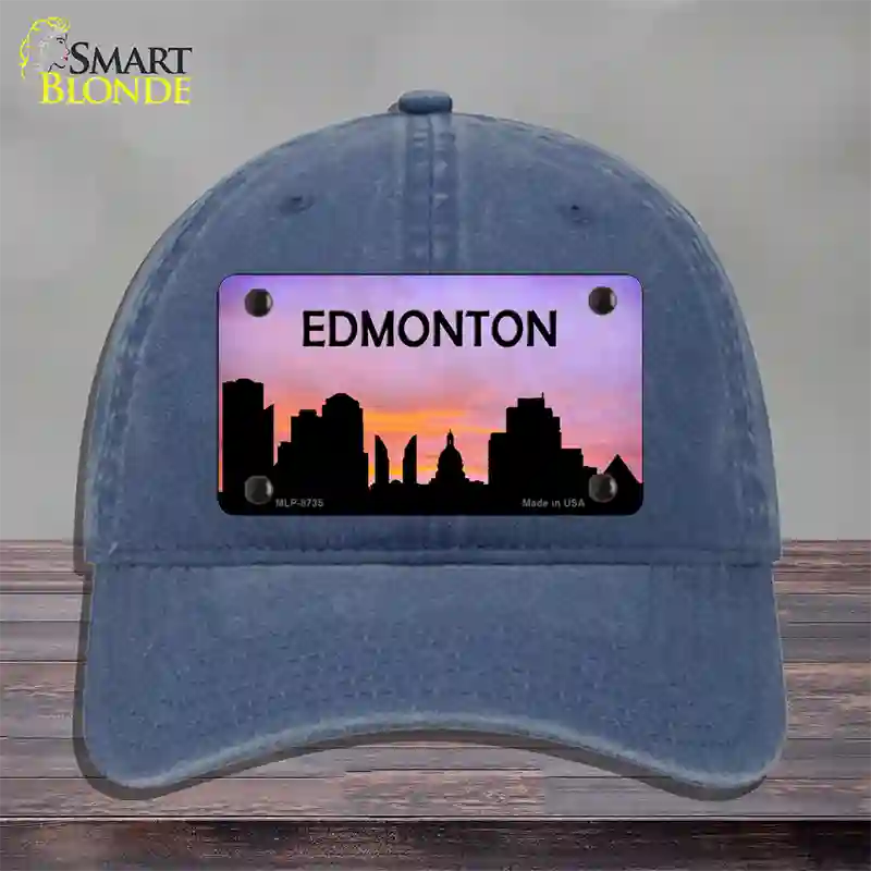 Edmonton Silhouette Novelty License Plate Hat Unconstructed Cotton / Navy