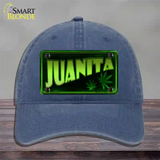 Juanita Novelty License Plate Hat Unconstructed Cotton / Navy