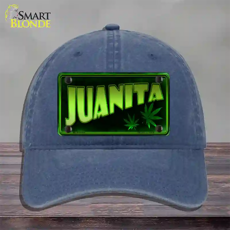 Juanita Novelty License Plate Hat Unconstructed Cotton / Navy