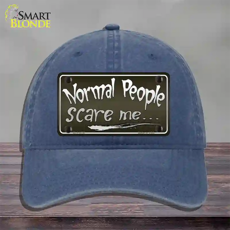 Normal People Novelty License Plate Hat Unconstructed Cotton / Navy