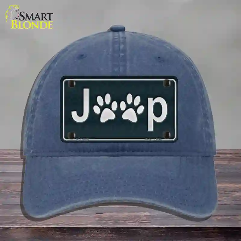 J**p Novelty License Plate Hat Unconstructed Cotton / Navy