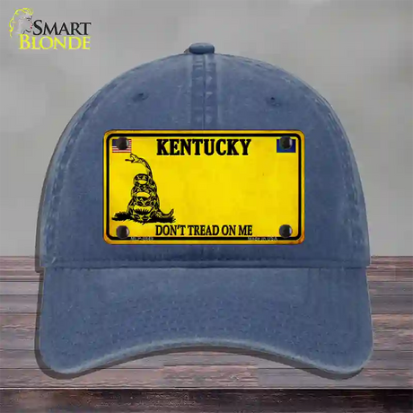 Kentucky Dont Tread On Me Novelty License Plate Hat Unconstructed Cotton / Navy