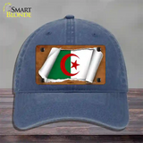 Algeria Flag Scroll Novelty License Plate Hat Unconstructed Cotton / Navy