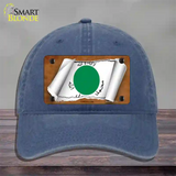 Somaliland Flag Scroll Novelty License Plate Hat Unconstructed Cotton / Navy