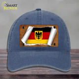 Germany Coat of Arms Flag Scroll Novelty License Plate Hat Unconstructed Cotton / Navy