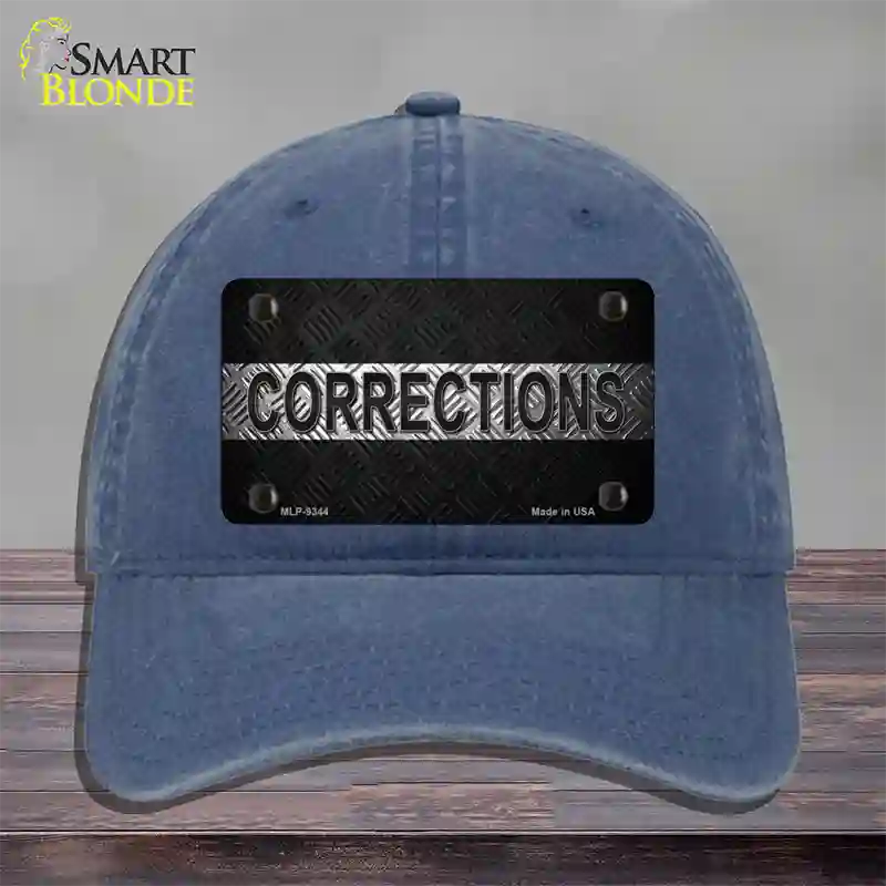 Corrections Novelty License Plate Hat Unconstructed Cotton / Navy