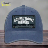 Corrections Officer Better Lover Novelty License Plate Hat Unconstructed Cotton / Navy