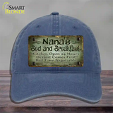 Nanas Bed And Breakfast Novelty License Plate Hat Unconstructed Cotton / Navy