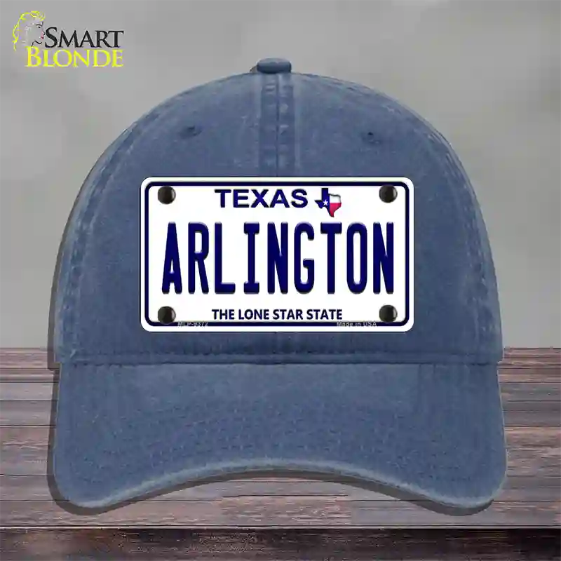 Arlington Texas Novelty License Plate Hat Unconstructed Cotton / Navy