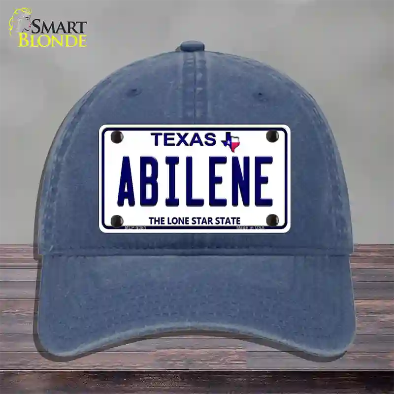 Abilene Texas Novelty License Plate Hat Unconstructed Cotton / Navy