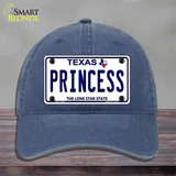 Princess Texas Novelty License Plate Hat Unconstructed Cotton / Navy