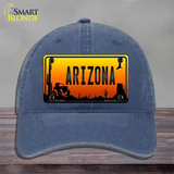 Jeep Arizona Scenic Novelty License Plate Hat Unconstructed Cotton / Navy