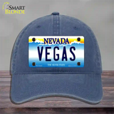 Vegas Nevada Novelty License Plate Hat Unconstructed Cotton / Navy