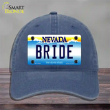 Bride Nevada Novelty License Plate Hat Unconstructed Cotton / Navy