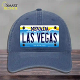 Las Vegas Nevada Novelty License Plate Hat Unconstructed Cotton / Navy