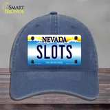 Slots Nevada Novelty License Plate Hat Unconstructed Cotton / Navy