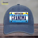 Grandma Nevada Novelty License Plate Hat Unconstructed Cotton / Navy