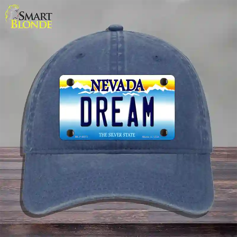 Dream Nevada Novelty License Plate Hat Unconstructed Cotton / Navy