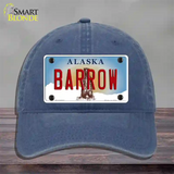 Barrow Alaska State Novelty License Plate Hat Unconstructed Cotton / Navy