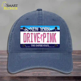 Drive Pink New York Novelty License Plate Hat Unconstructed Cotton / Navy