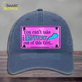 Kentucky Girl Novelty License Plate Hat Unconstructed Cotton / Navy