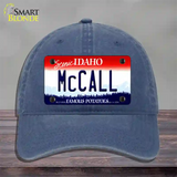 McCall Idaho Novelty License Plate Hat Unconstructed Cotton / Navy