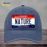 Nature Idaho Novelty License Plate Hat Unconstructed Cotton / Navy