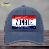 Zombie Idaho Novelty License Plate Hat Unconstructed Cotton / Navy