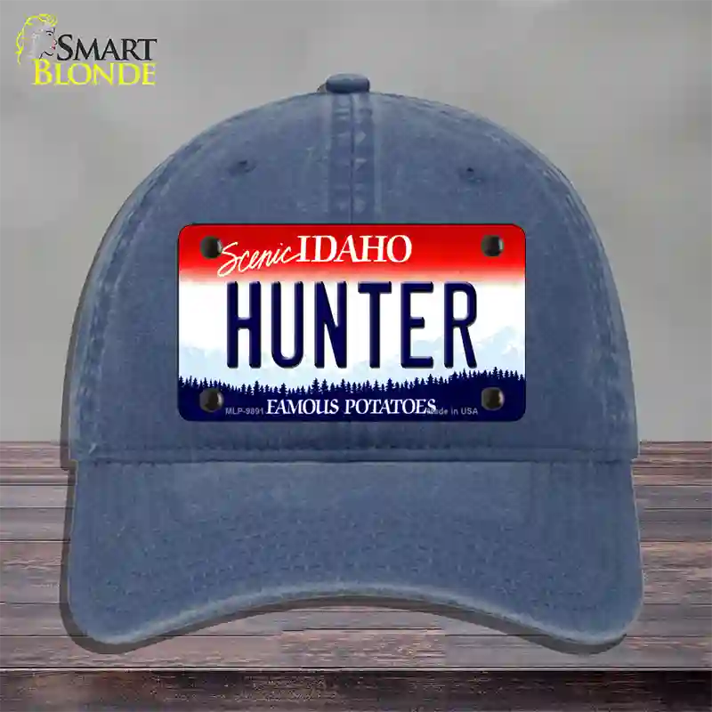 Hunter Idaho Novelty License Plate Hat Unconstructed Cotton / Navy