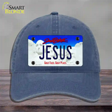 Jesus South Dakota Novelty License Plate Hat Unconstructed Cotton / Navy