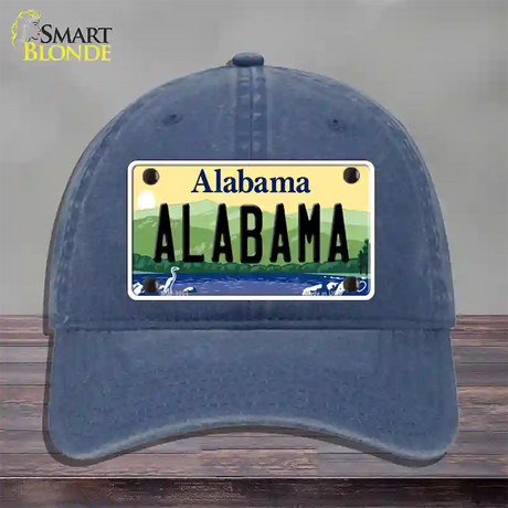 Alabama Hills Novelty License Plate Hat Unconstructed Cotton / Navy