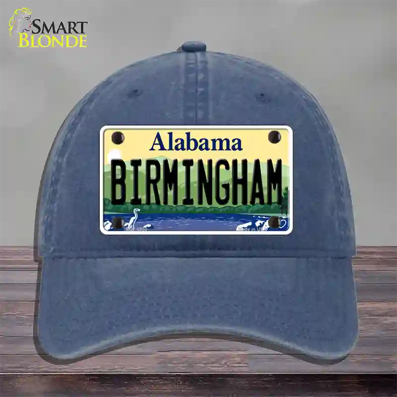 Birmingham Alabama Novelty License Plate Hat Unconstructed Cotton / Navy