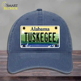 Tuskegee Alabama Novelty License Plate Hat Unconstructed Cotton / Navy