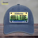 Roll Tide Alabama Novelty License Plate Hat Unconstructed Cotton / Navy