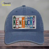 Kentucky License Plate Art Novelty License Plate Hat Unconstructed Cotton / Navy