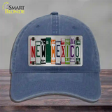 New Mexico License Plate Art Novelty License Plate Hat Unconstructed Cotton / Navy