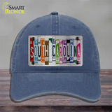 South Carolina License Plate Art Novelty License Plate Hat Unconstructed Cotton / Navy