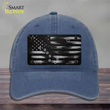 Alaska Carbon Fiber Novelty License Plate Hat Unconstructed Cotton / Navy