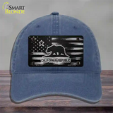 California Carbon Fiber Novelty License Plate Hat Unconstructed Cotton / Navy