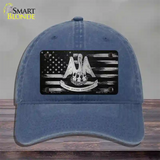 Louisiana Carbon Fiber Novelty License Plate Hat Unconstructed Cotton / Navy