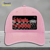 Im Qualifying Novelty License Plate Hat Unconstructed Cotton / Pink