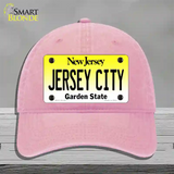 Jersey City New Jersey Novelty License Plate Hat Unconstructed Cotton / Pink