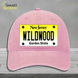 Wildwood New Jersey Novelty License Plate Hat Unconstructed Cotton / Pink