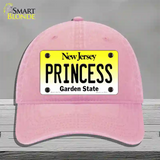 Princess New Jersey Novelty License Plate Hat Unconstructed Cotton / Pink