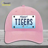 Tigers Missouri Novelty License Plate Hat Unconstructed Cotton / Pink